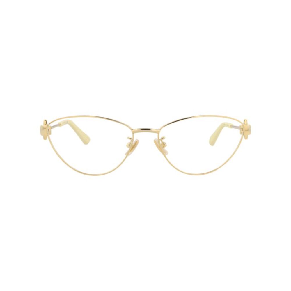 Bottega Veneta Cat Eye-Frame Metal Optical Frames Gold Womens